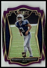 2020 Panini Select #175 Rodrigo Blankenship Purple Prizm Die Cut