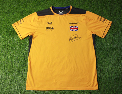 MCLAREN TEAM # 4 NORRIS 2022 RACING MEN JERSEY SHIRT CASTORE ORIGINAL SIZE XL
