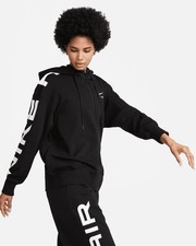 NIKE AIR Fleece 2 PIECE SET Full Zip Relaxed Jogger Black Women s Large FB8051