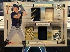 2024 Panini Boys Of Summer Five Tool Materials Sal Frelick /10 Holo Gold #FT-SF
