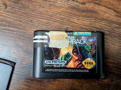 Flashback: The Quest for Identity (Sega, 1993) Cart Only Cleaned and Tested