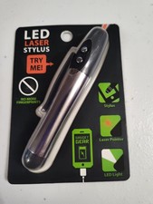 LED Laser Pointer, Stylus, LED Light Gadget Gear New In Packaging Touch Pen