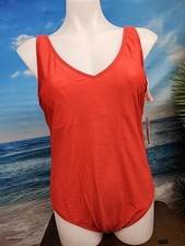 NWT Cupshe Womens One Piece Swimsuit Size Large Coral Color