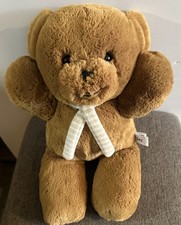 Aurora World Riley Teddy Bear With Striped Scarf Plush Stuffed Animal 8