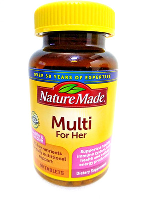 Nature Made   Multi For Her   Dietary Supplement   90 Tablets   Exp. 7/26
