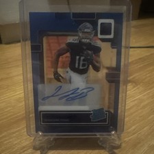2022 Panini Clearly Donruss Treylon Burks /99 Blue Auto