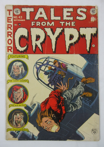 3.0 (G/VG) RACCONTI DALLA CRIPTA #43 Settembre 1954 EC Comics TERRORE