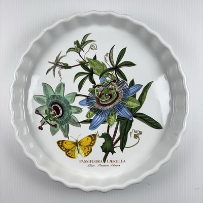Portmeirion Passiflora Caerulea Quiche Tart Blue Passion Flower Botanic Garden