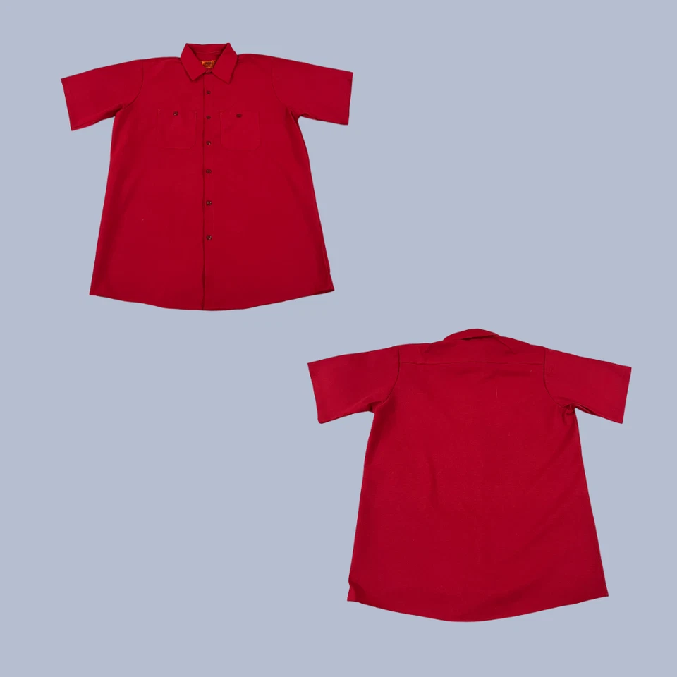 Red Kap Men's Industrial Work Shirt, Style SP24 Regular Fit, Short Sleeve - Image 3 of 4