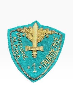 ITALIAN WW2 ITALY WW2 SCUDETTO DIVISIONE TAURINENSE DA UFFICIALE