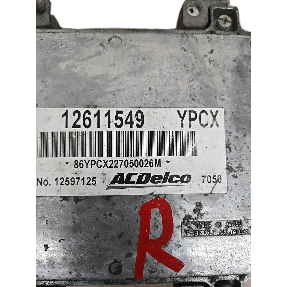 07-10 PONTIAC G5 12597125 12611549 YPCX MÓDULO DE CONTROL DEL MOTOR ECU ECM UNIDAD OEM  Foto 2 de 4