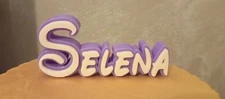 SELENA PERSONALIZE DISNEY NAME PLATE SIGN CUSTOM DOOR TAG FONT WALL BEDROOM