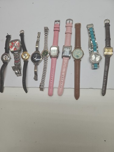 10 Vintage-modern Men & Women Watches Mix Lot ( Works )