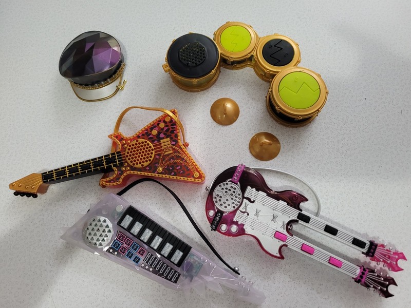 LOL Surprise OMG Remix DOLL Guitars Keytar Drums ALL WORK  Instruments