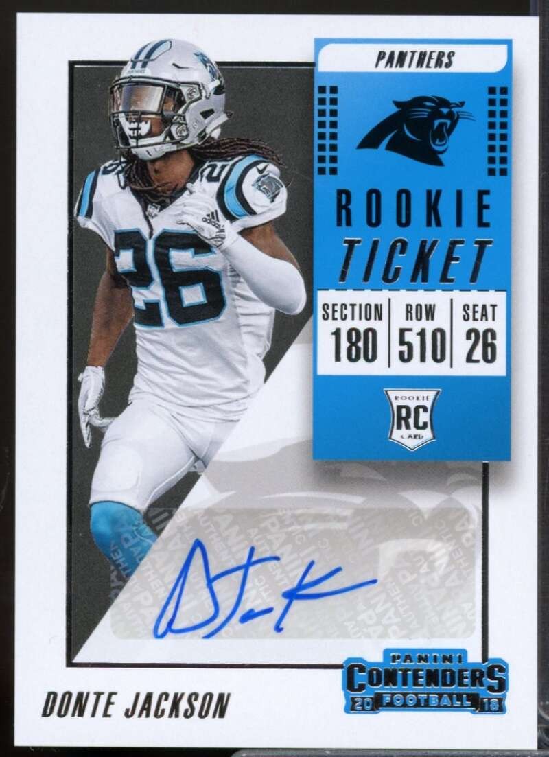 Donte Jackson Rookie Card 2018 Panini Contenders Autograph #161