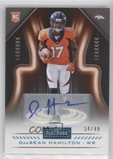 2018 Panini Playbook Rookies Signatures Platinum 34/49 DaeSean Hamilton Auto d4y