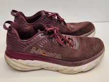 Hoka One One Bondi 6 Running Shoes Womens Size 10 Purple Cushioned Road Sneakers
