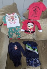 Disney Mickey Mouse 18 Months Toddler Clothes Pajamas Shirt Shorts Bundle Lot