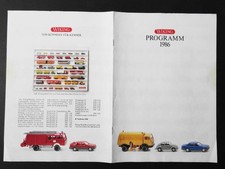 WIKING Modele samochodów Zeszyt programowy z 1986 roku, 8 stron Katalog