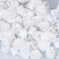 Tattoo Ink Caps Silicone Cups White 200 Pcs with Base for Tattoo, Ink... 