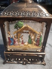 Nativity glitter Globe Light Up Lantern Christmas USB