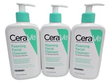 CERAVE FOAMING FACIAL CLEANSER FOR NORMAL TO OILY SKIN 12 OZ 3PCS