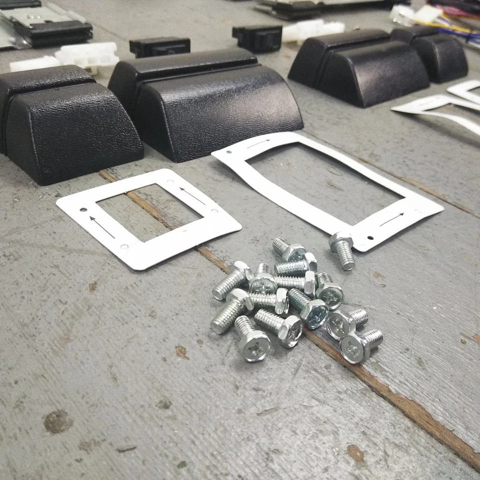 KIT REGULADOR VENTANA ELÉCTRICA 32-55 Willys 2 puertas vidrio plano 3 x interruptores + arnés Foto 2 de 4