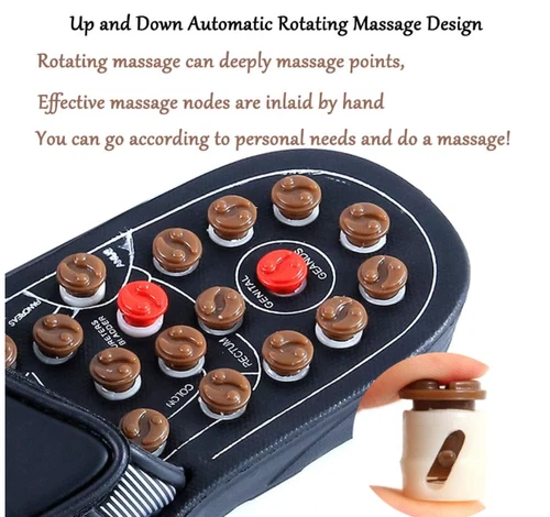 Massage Sandalen Hausschuhe Reflexzonenmassage Akupunktur Fuß - Bild 2 von 13