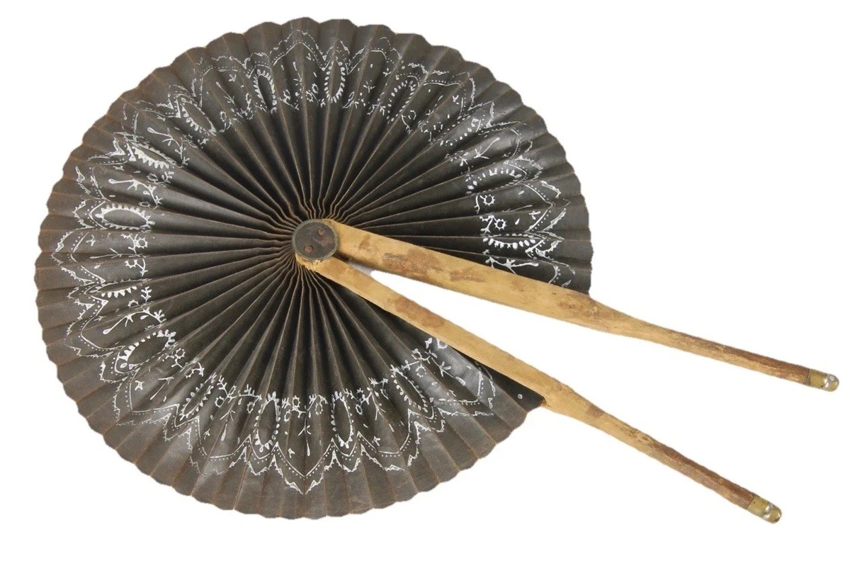 Black Victorian Vintage Hand Fans for Women for sale | eBay