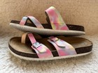Wonder Nation Pastel Tye Dye Strappy Footbed Slide Sandals Size 5 Girls — photo 4