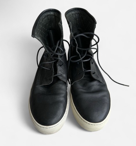 Fiorentini + Baker Lace Up Black Sneakers Boots EU 44 US Mens 11 Made in It - Picture 6 of 8