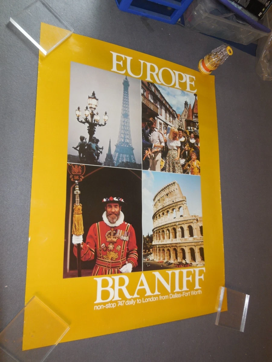 Poster Braniff Airlines Collectibles for sale | eBay