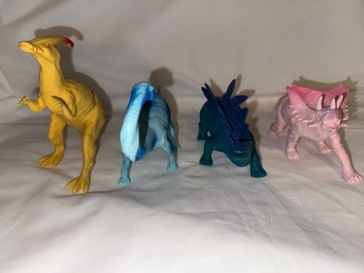 Anko Dinosaurs Lot of 4 Kentrosaurus Parasaurolophus Triceratops Barapasaurus