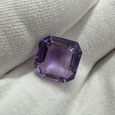 100% Natural Amethyst Asscher Cut Loose Gemst...