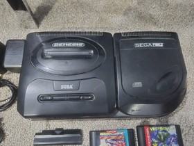 Sega Genesis With Sega Cd Add On