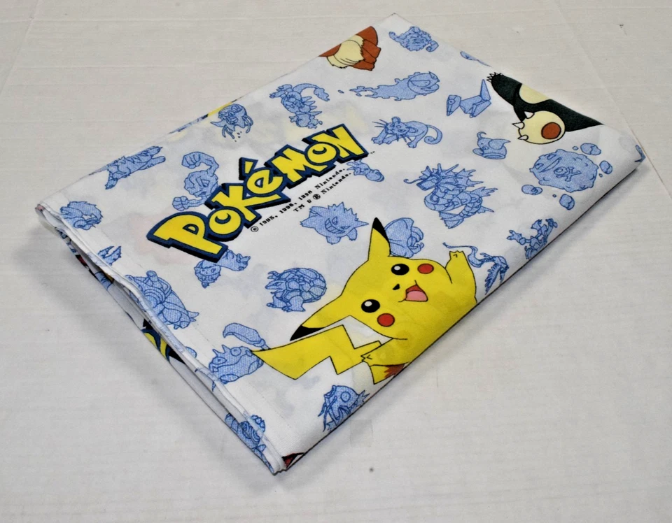 Hoja Plana Pokemon Vintage Nintendo Twin Talla 1998 Personajes All Over Foto 4 de 4
