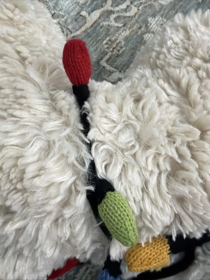 Pottery Barn 狗带灯形枕头 二手 阅读说明! — 第 3/4 张图片