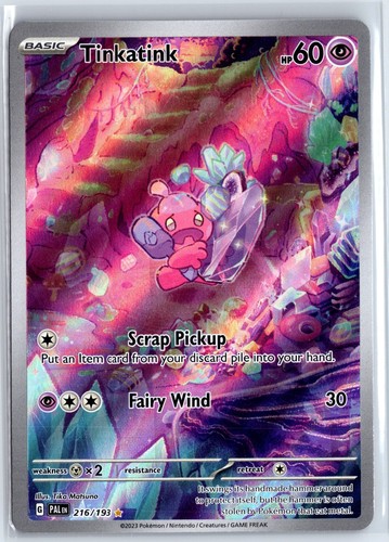 Tinkatink Holo Illustration Rare SV02: Paldea Evolved 216/193 NM