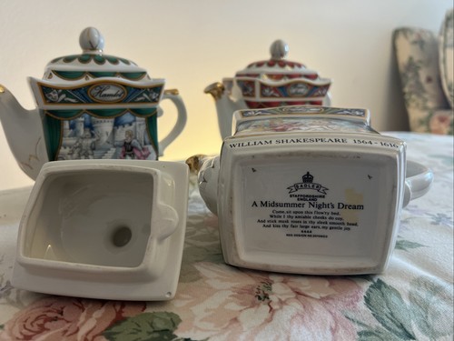 Sadler Staffordshire Classic Collection SHAKESPEARE Teapot Set - Picture 17 of 18
