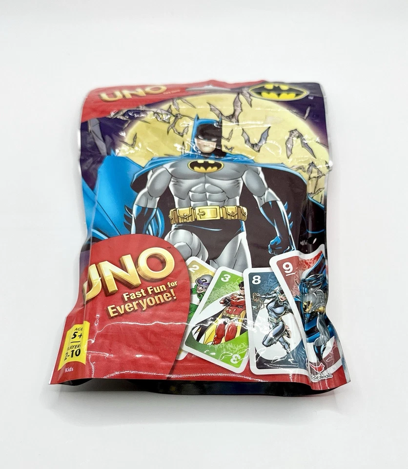 Batman UNO Card Game Exclusive Joker Card Cardinal Industries 2012 Sealed NEW - Image 3 of 3
