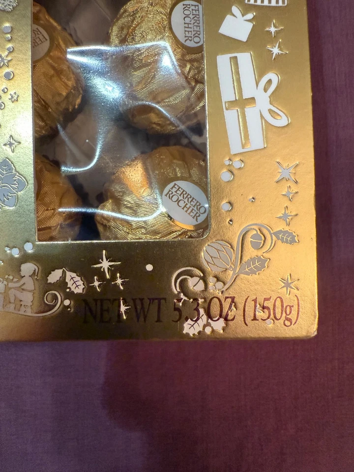 FERRERO ROCHER CHOCOLATE/AVELLANA Caramelos GRAN REGALO DE NAVIDAD/REVESTIMIENTO Foto 3 de 4