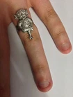 Lincoln Imp PP-G50 English Pewter Ring Adjustable Handmade in Sheffield