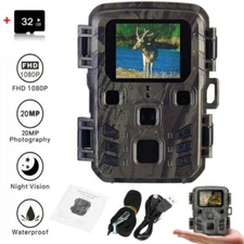24MP Mini Hunting Trail Camera 1080P Wild Animal Trap IR Night Vision Scout IP65