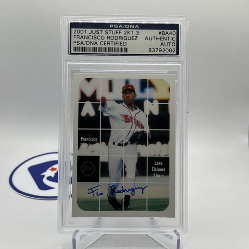 2001 Just Minors Francisco Rodriguez RC Signed Rookie Card PSA/DNA Auto K-Rod - Picture 4 of 8
