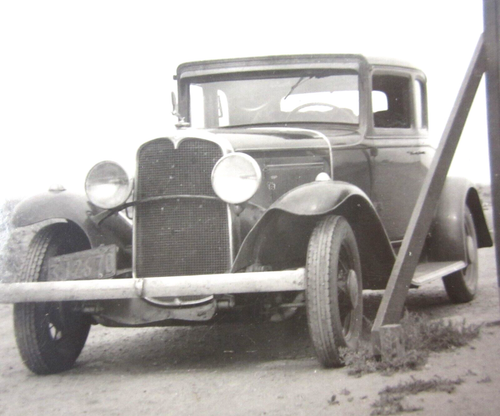 Antique Car Wonderful Wyoming Photo Pretty Lady Continental Divide Coupe 1930s - Picture 3 of 5