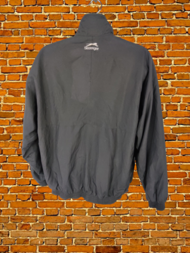 MENS SLAZENGER GOLF SIZE UK XL LARGE BLACK LIGHT CASUAL ZIP SPORT JACKET COAT - Picture 3 of 5