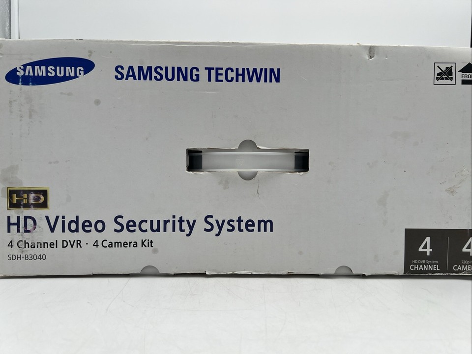SAMSUNG TECHWIN HD Vídeo Security System SDHB3040 4 Camera 4 Channel
