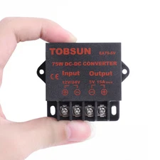 DC 12V DC24V to DC 5V 15A 75W Voltage Regulator Buck Converter Step Down Reducer