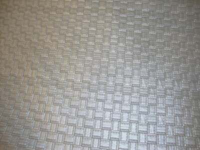 SILVER Stitch Basket weave square faux leather upholstery vinyl auto handbag