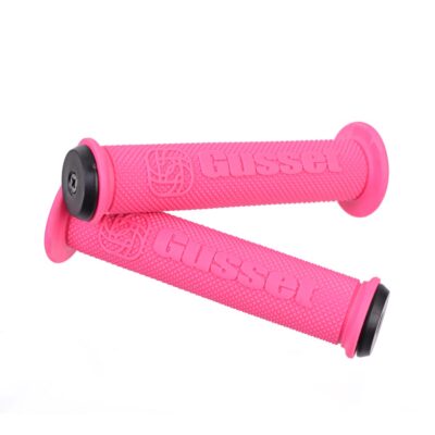 BMX MTB Fahrradgriffe Lenker Flansch Zwickelfeile 130mm pink
